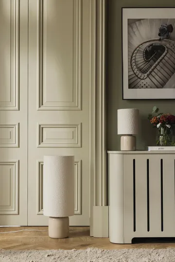 Florian lattiavalaisin - Valkoinen bouclé/beige, Ø30×80 cm - Globen Lighting