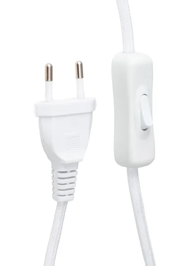 Florian pöytälamppu - Valkoinen bouclé/beige, Ø20x39 cm - Globen Lighting