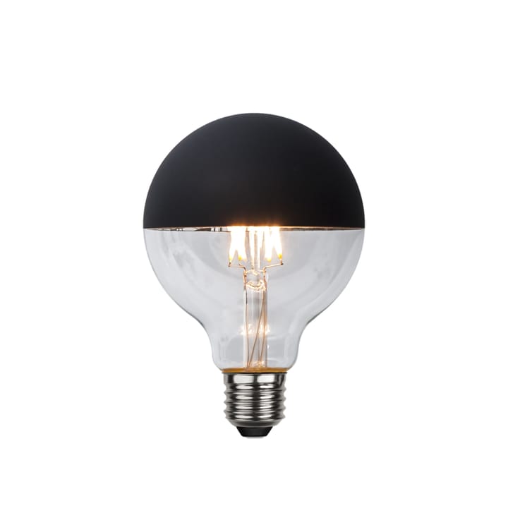 Glob LED -valonlähde, Kirkas, ylhäältä peilattu musta, e27, 2,8w e27, 4w Globen Lighting