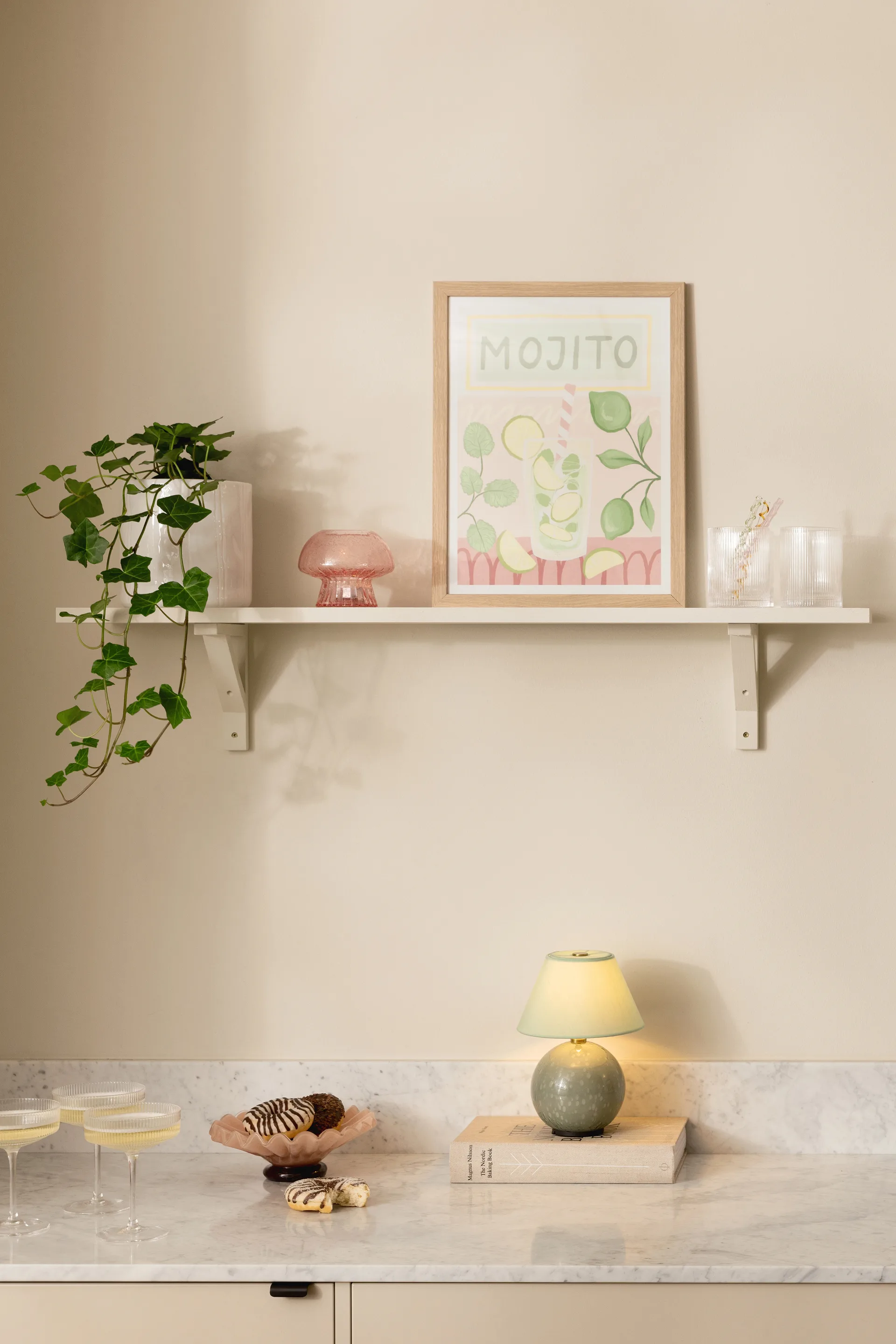 Iris 16 kannettava pöytävalaisin, Vihreä Globen Lighting