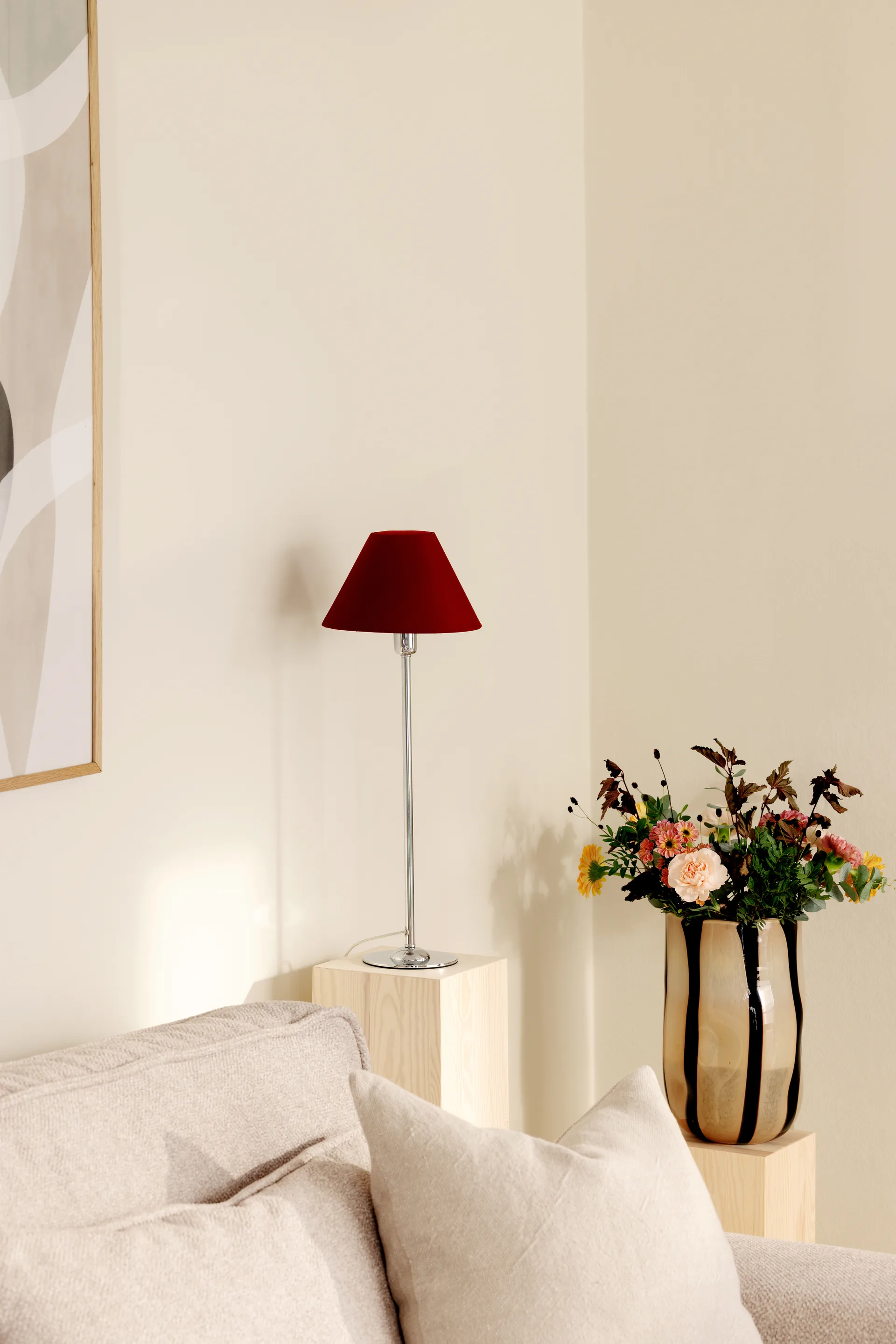 Iris 20 lampunvarjostin, Burgundy Globen Lighting