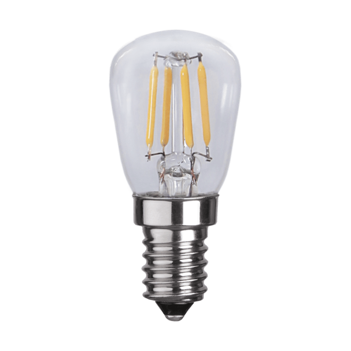 LED valonlähde päärynä filamentti E14 ST26, Kirkas Globen Lighting