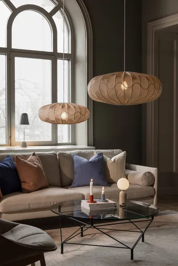 Lehtimetsä-varjostin Ø50 cm - Beige - Globen Lighting