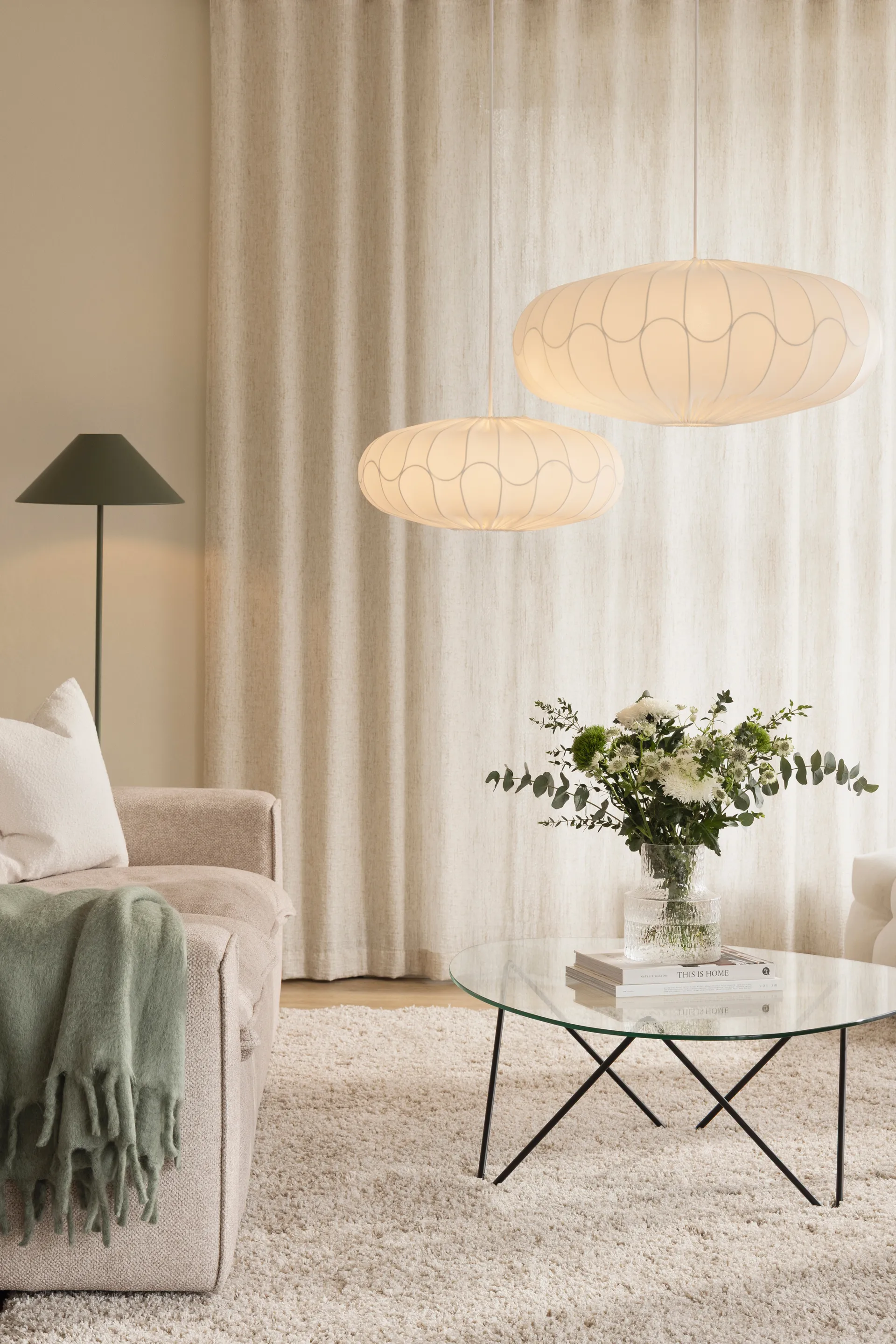 Lehtimetsä-varjostin Ø50 cm, Valkoinen Globen Lighting