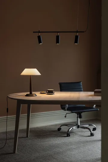 Ligna pöytälamppu - Ruskeaksi petsattu, Ø29x39,2 cm - Globen Lighting