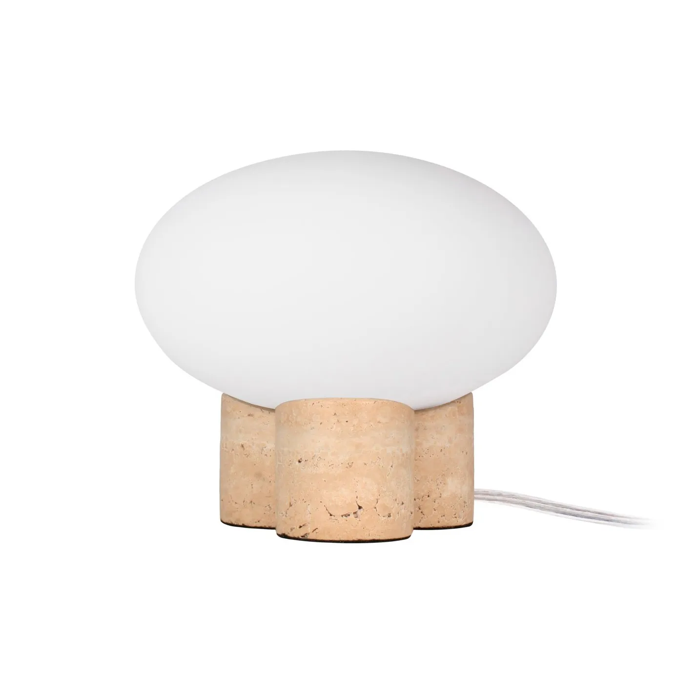 Mammut pöytävalaisin Ø 20 cm, Travertiini Globen Lighting