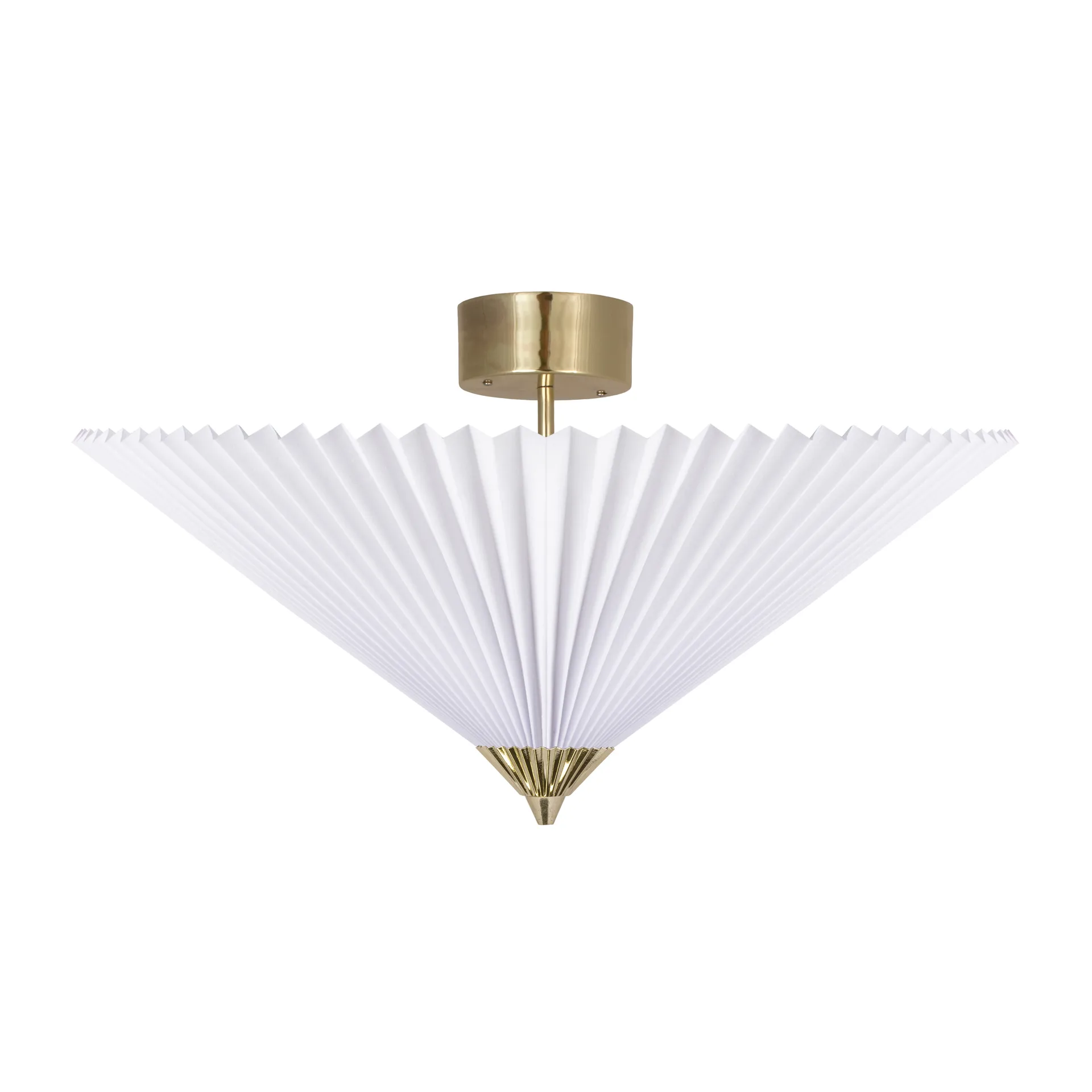 Matisse plafondi Ø 60 cm, Messinki-valkoinen Globen Lighting