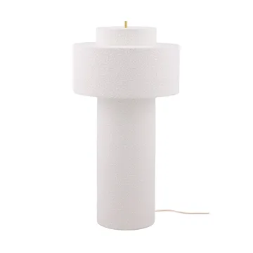 Noah lattiavalaisin - Valkoinen bouclé, Ø45x88 cm - Globen Lighting