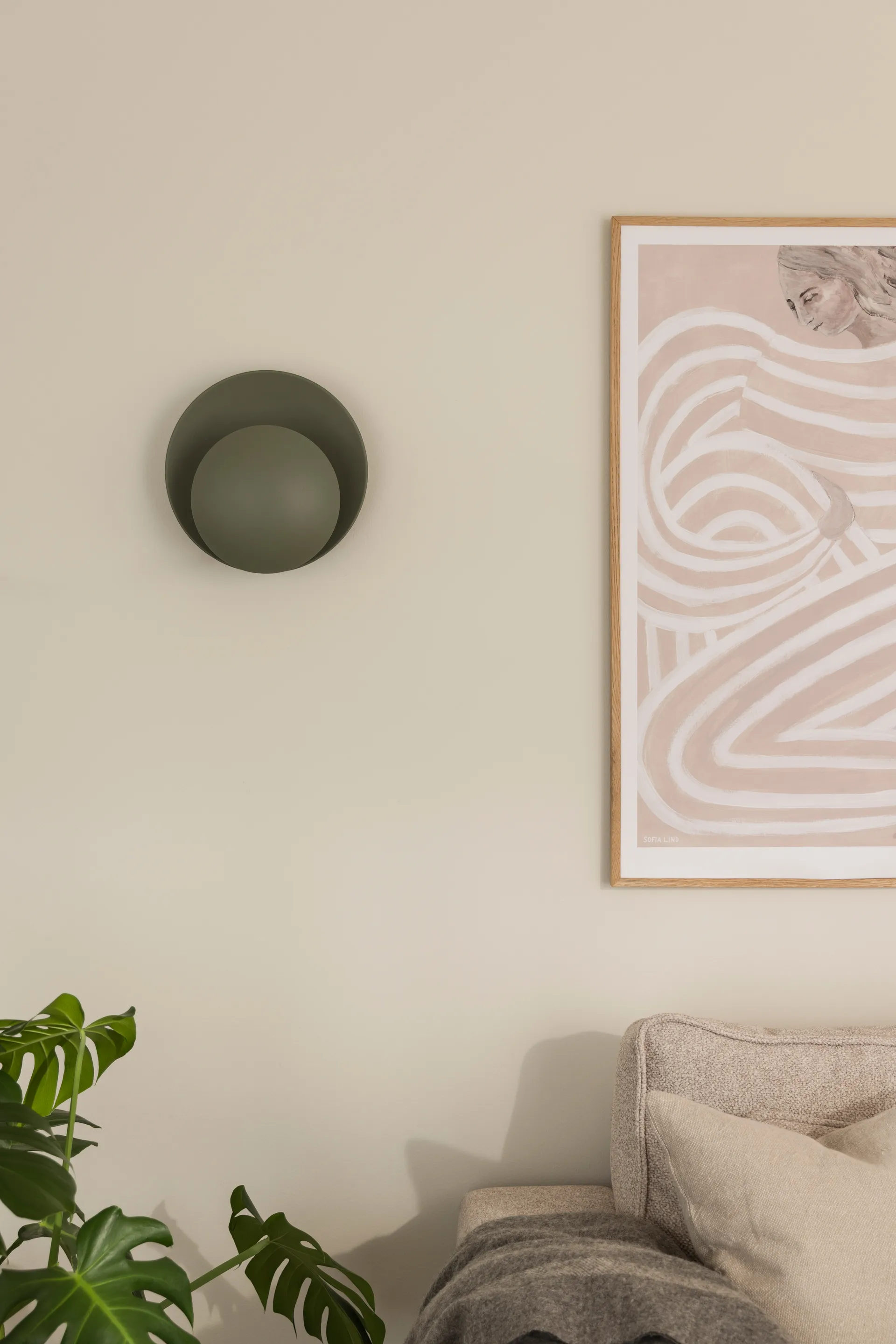 Orbit seinälamppu, Sammalenvihreä Globen Lighting