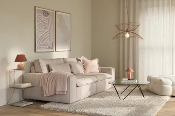 Ray kattovalaisin Ø70 cm - Himmeän roosa - Globen Lighting