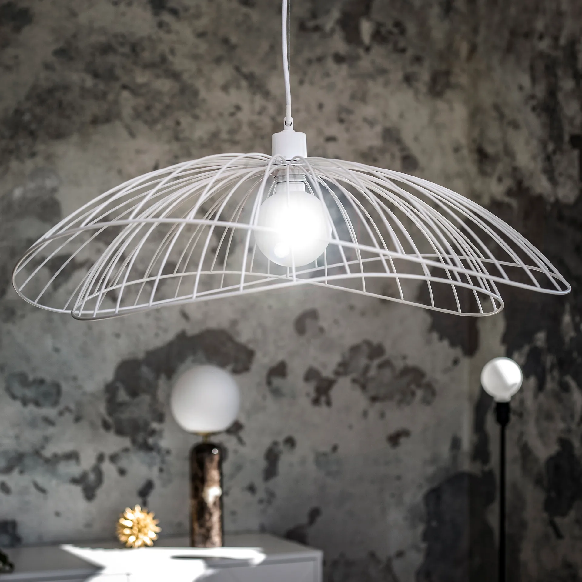 Ray kattovalaisin Ø70 cm, Valkoinen Globen Lighting