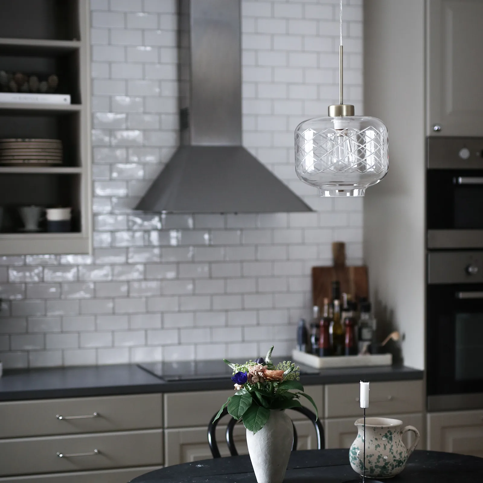 Ritz kattovalaisin hiottu lasi, Antiikkimessinki Globen Lighting