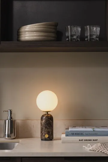 Torrano kannettava pöytälamppu - Ruskea marmori, 27,5 cm - Globen Lighting