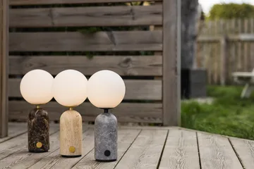 Torrano kannettava pöytälamppu - Ruskea marmori, 27,5 cm - Globen Lighting