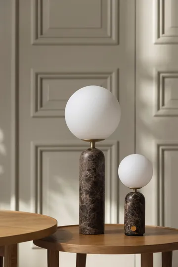 Torrano pöytälamppu kannettava - Ruskea marmori - Globen Lighting