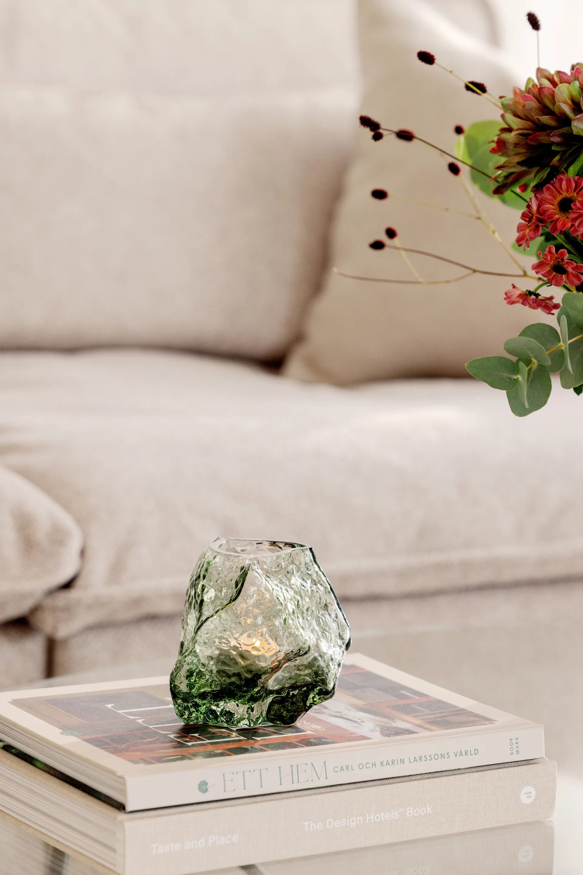 Valerie 12 tuikkukynttilänpidike, Vihreä Globen Lighting