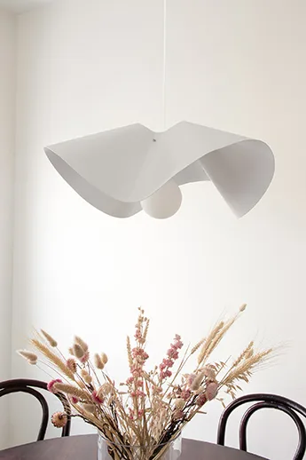 Volang riippuvalaisin Ø50 cm, Valkoinen Globen Lighting