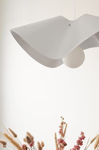 Volang riippuvalaisin Ø50 cm, Valkoinen Globen Lighting