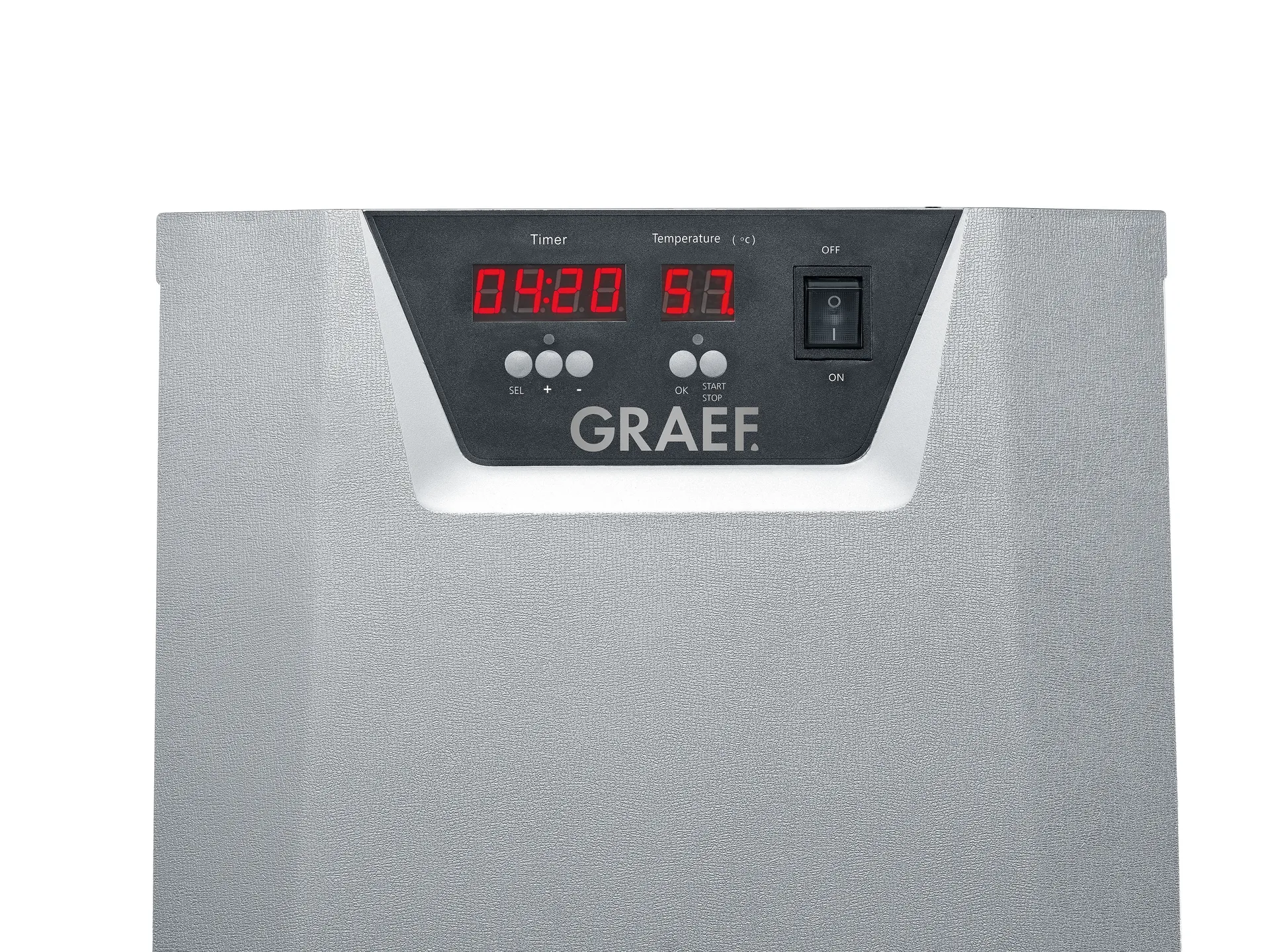 Graef DA510 Dehydrator sienikuivain 10 tarjotinta, Musta-harmaa Graef