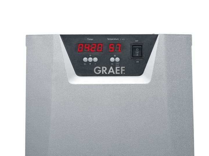 Graef DA510 Dehydrator sienikuivain 10 tarjotinta, Musta-harmaa Graef