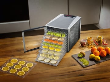 Graef DA510 Dehydrator sienikuivain 10 tarjotinta - Musta-harmaa - Graef