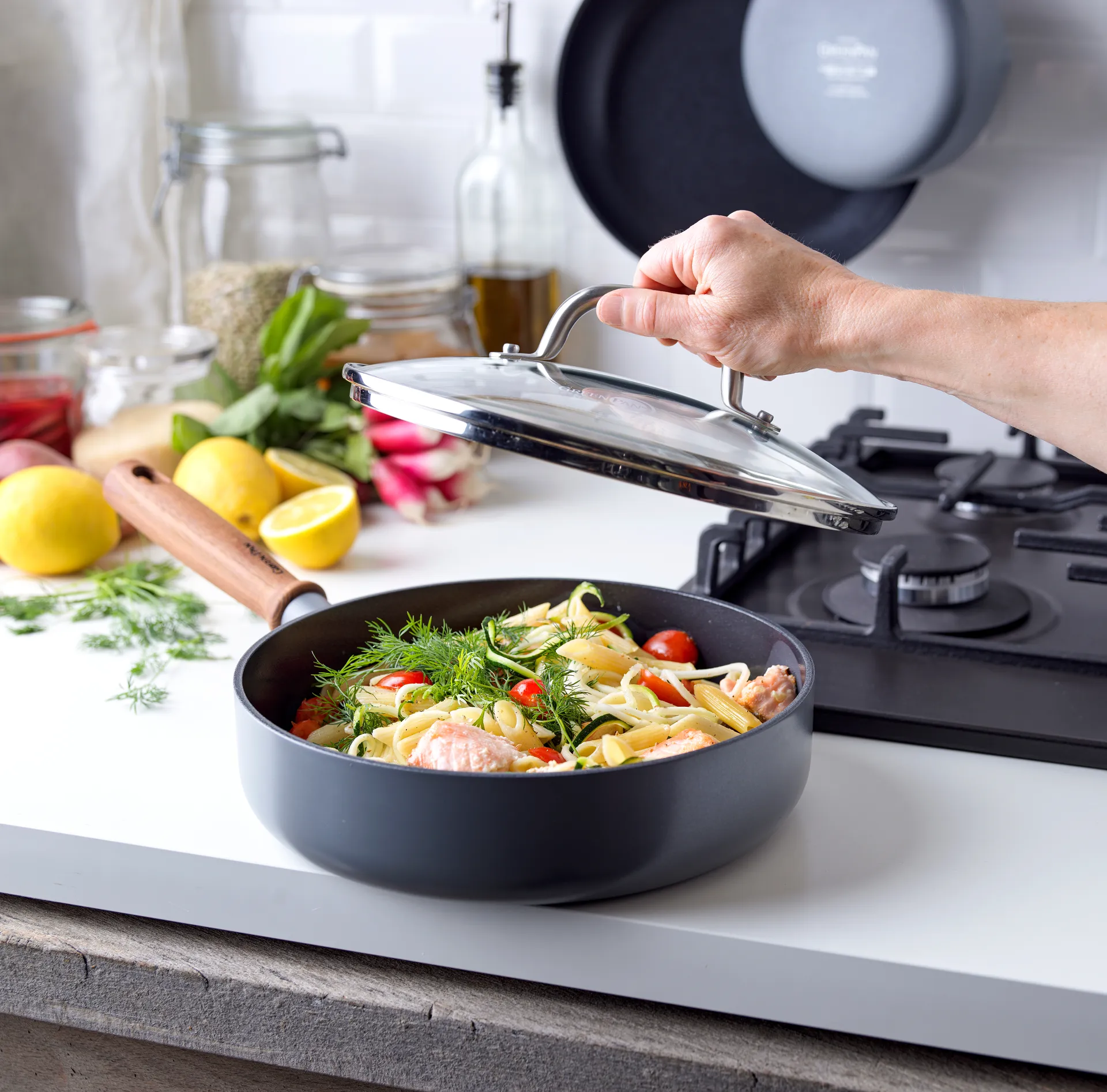 Mayflower Pro kattila- ja paistinpannusetti, 9 osaa GreenPan