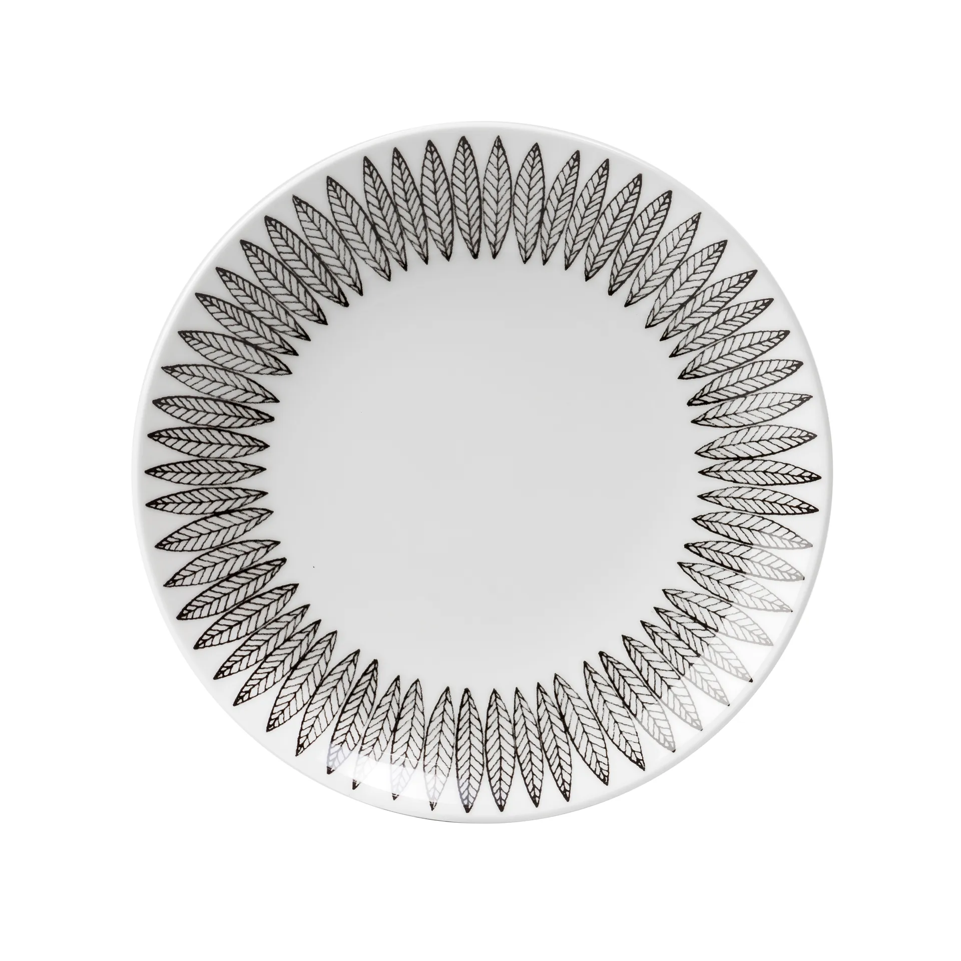 Svart Salix lautanen, Ø 18 cm Gustafsbergs Porslinsfabrik