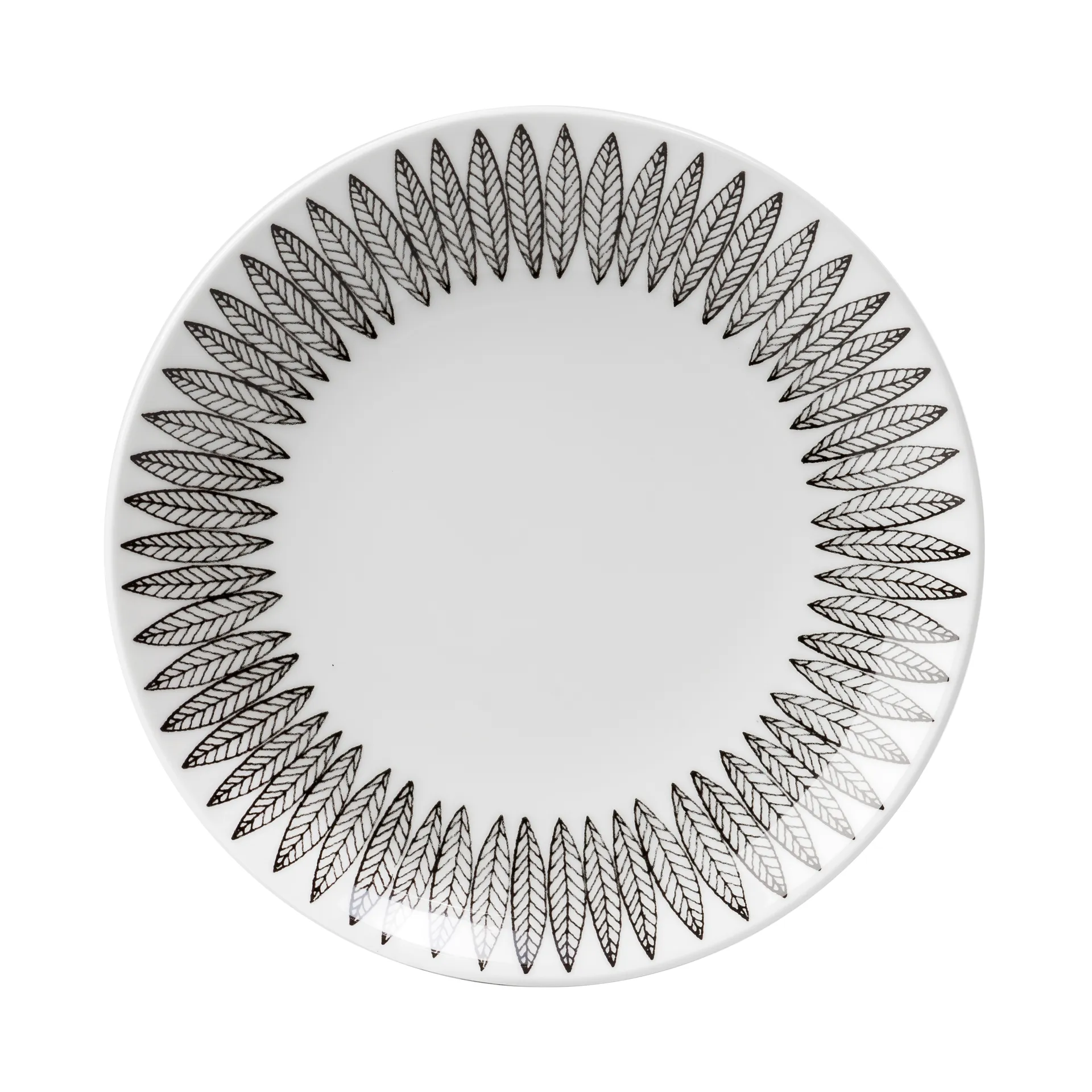 Svart Salix lautanen, Ø 22 cm Gustafsbergs Porslinsfabrik