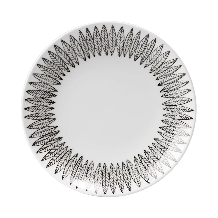 Svart Salix lautanen - Ø 22 cm - Gustafsbergs Porslinsfabrik