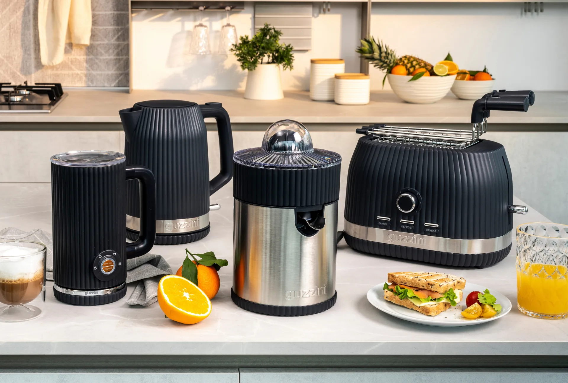 Sous chef leivänpaahdin, Harmaa Guzzini