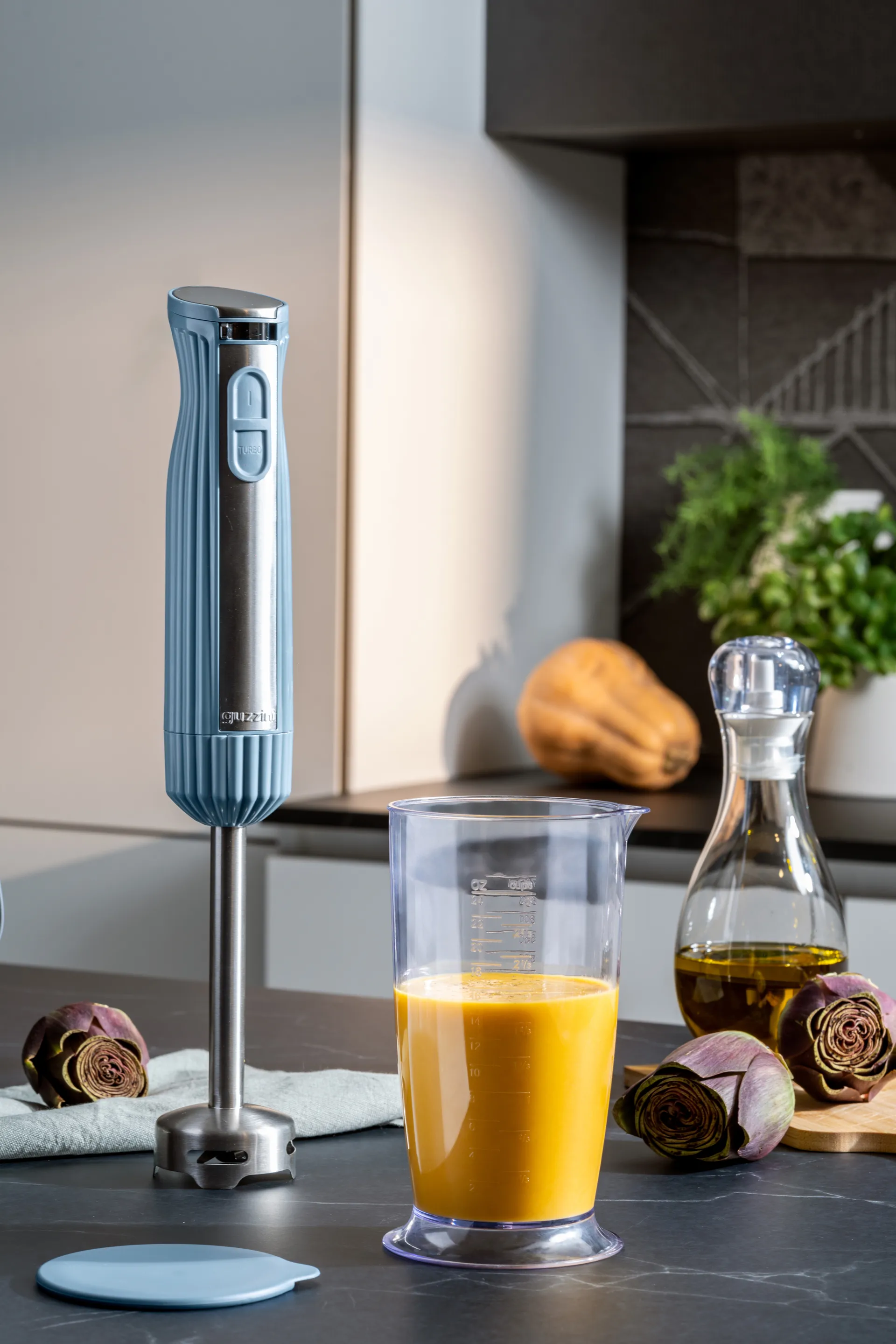 Sous chef sauvasekoitin, Navy blue, 2 osaa Guzzini