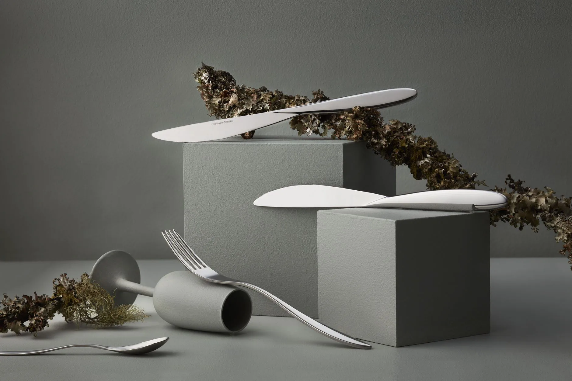 Maria tarjoilusetti 5 osaa, Ruostumaton teräs Hardanger Bestikk