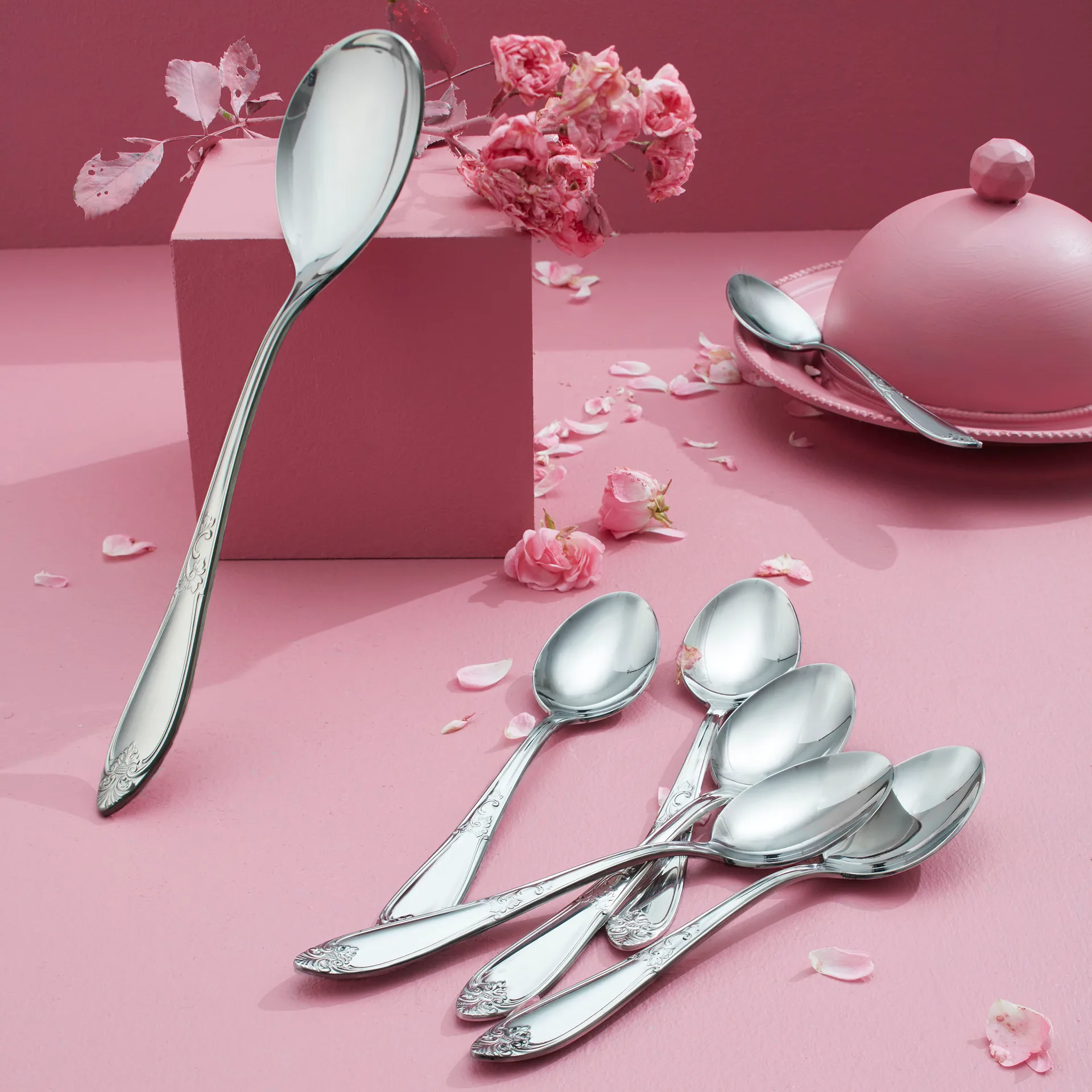 Nina salaattisetti 2 osaa, Ruostumaton teräs Hardanger Bestikk