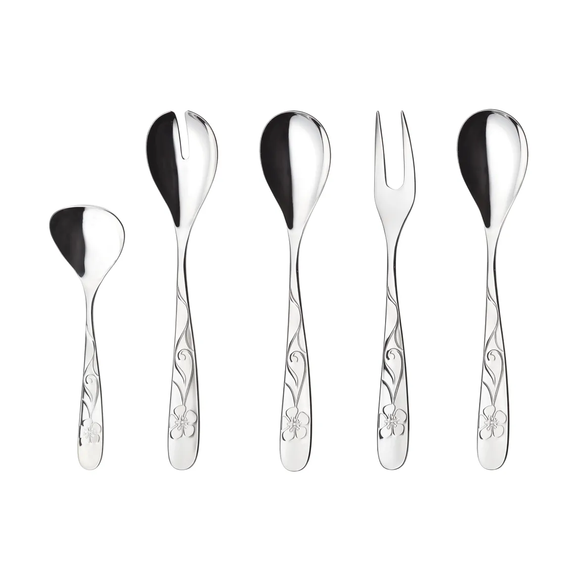 Sanna tarjoilusetti, 5 osaa Hardanger Bestikk