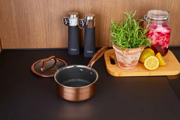 Hâws Santo kattila kannella hybridipinnoite 1,5 L - Ruusu-kulta - Hâws