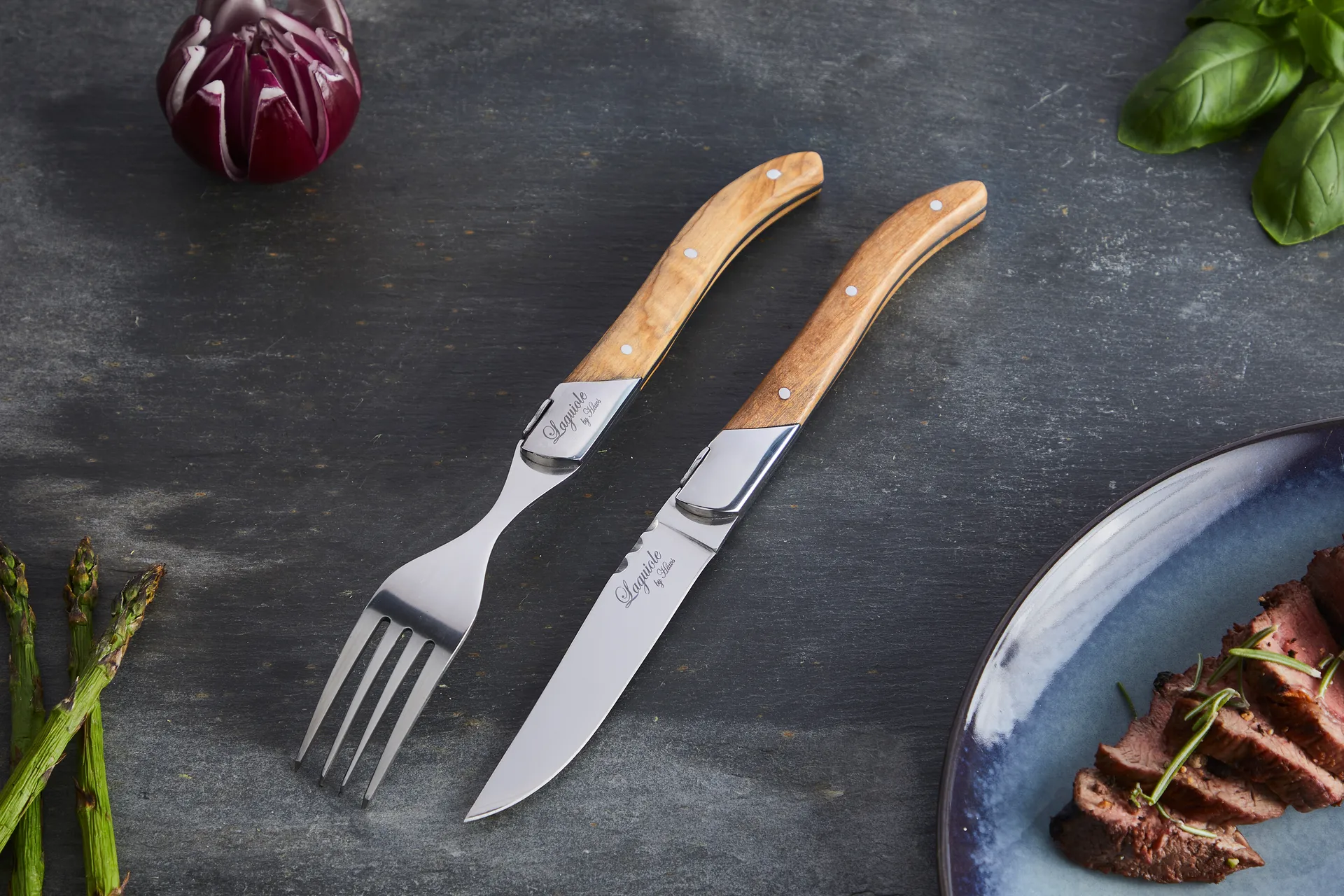 Laguiole by Hâws grilliveitset 12-osaa, oliivi Hâws