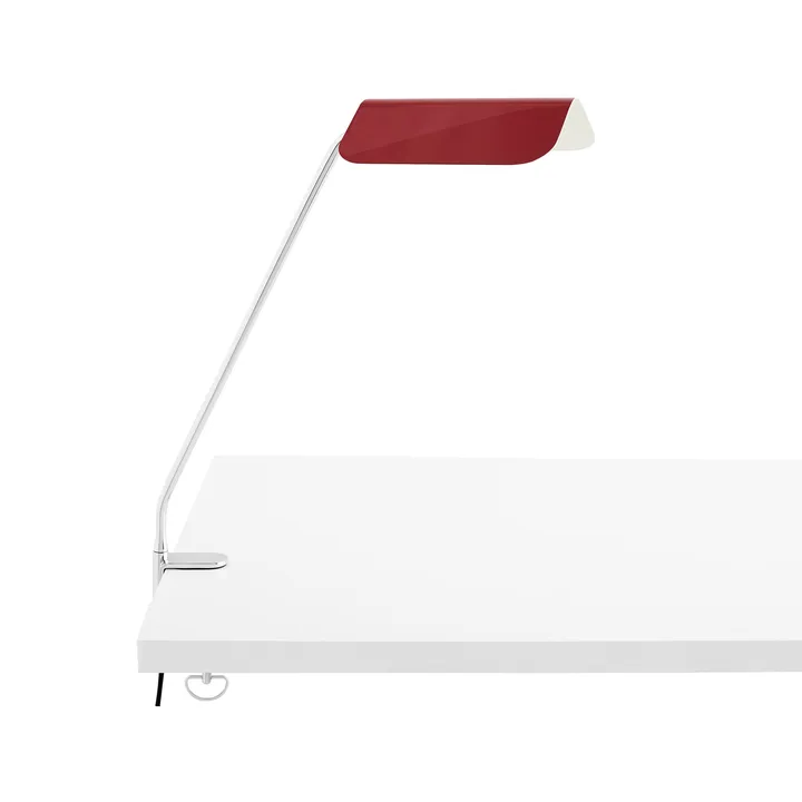 Apex Clip työpöytälamppu - Maroon red - HAY