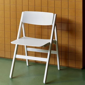 Backflip Chair tuoli - Cream white lakattu pyökki - HAY
