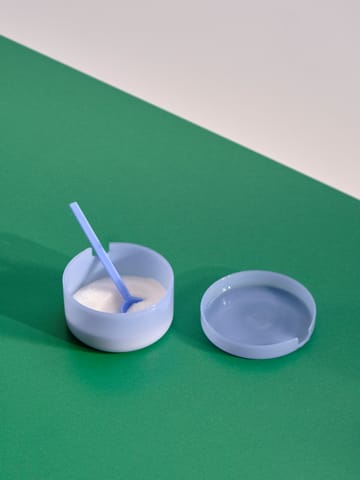 Borosilicate kulho kannella ja lusikalla - Jade light blue - HAY