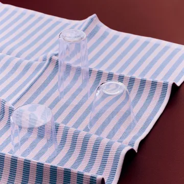 Canteen keittiöpyyhe 52x80 cm - Sky blue–light pink -blokkiraita - HAY