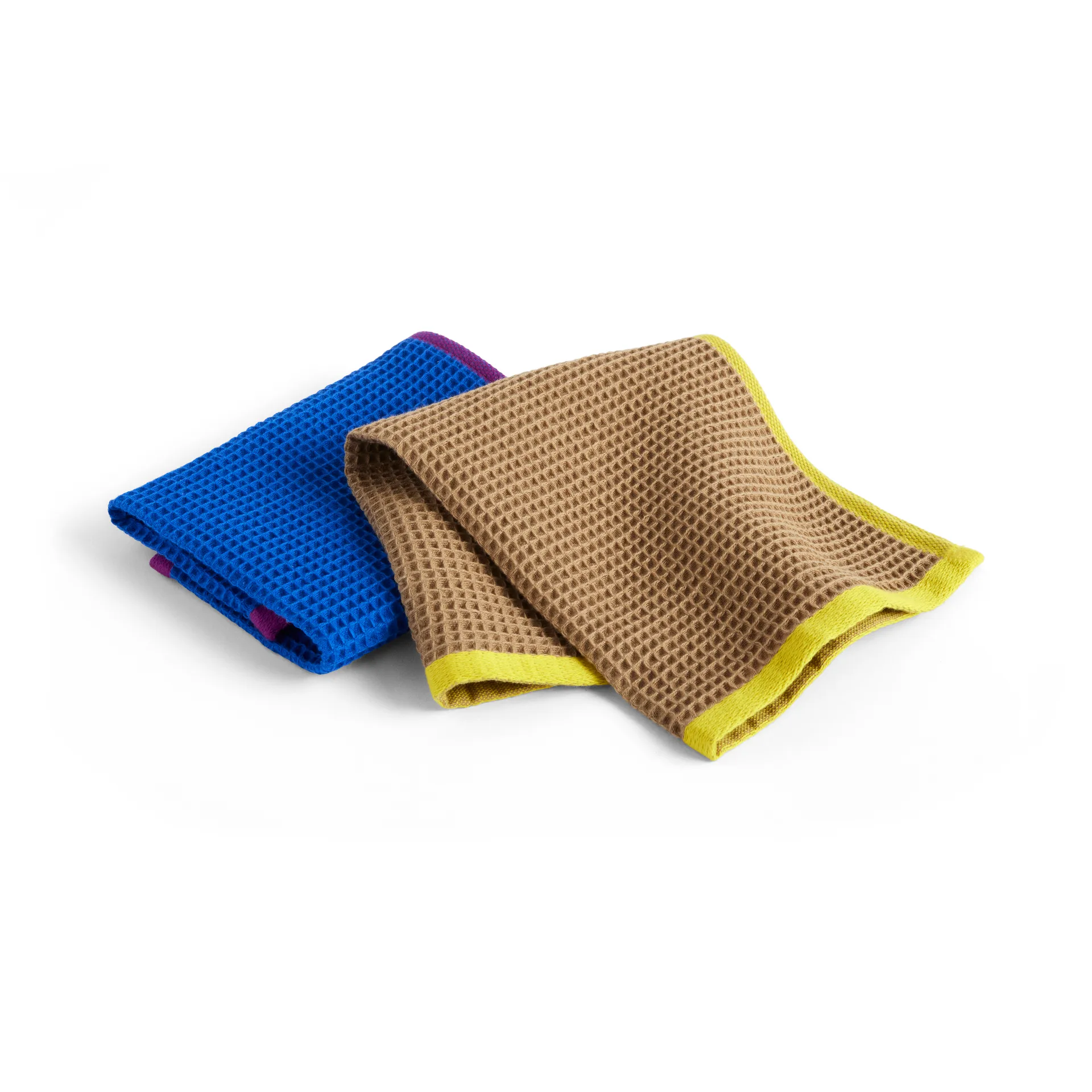 Canteen tiskirätti 31x31 cm 2-pack, Blue/fuchsia-Beige/yellow HAY