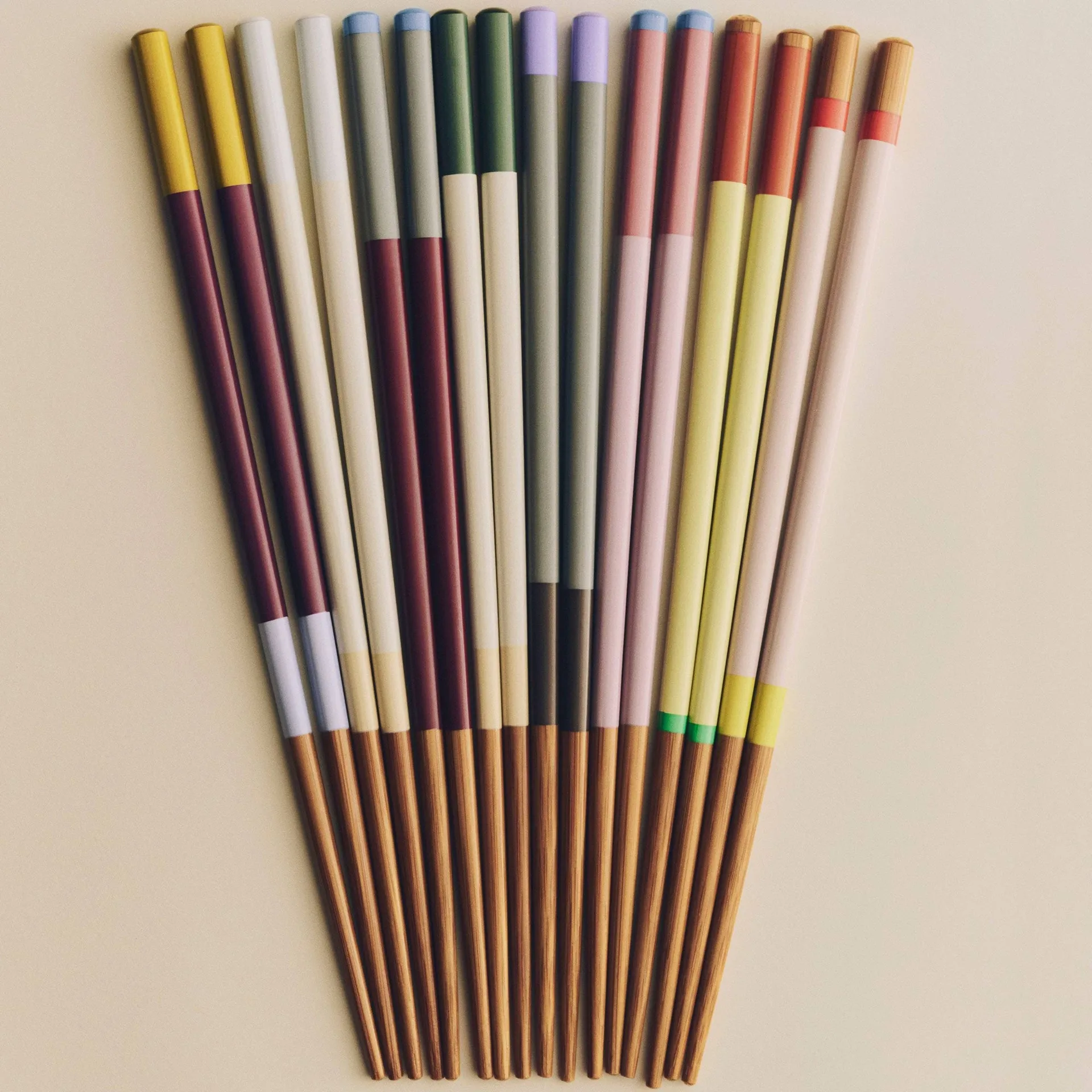 Colour syömäpuikot 4-pack, Bright HAY