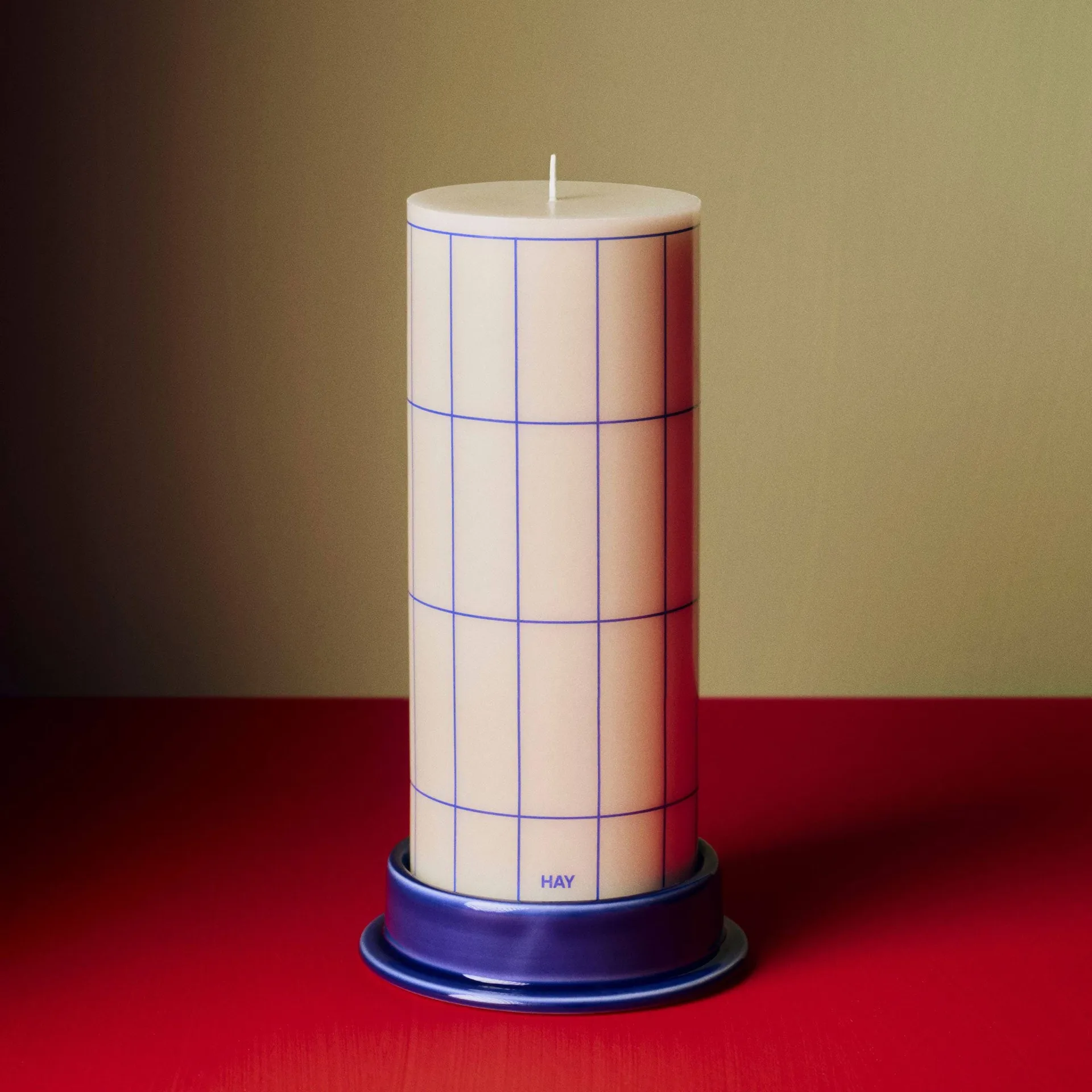 Column kynttilänjalka medium Ø11 cm, Royal blue HAY