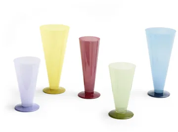 Conical maljakko - Light blue-lavender blue, small - HAY