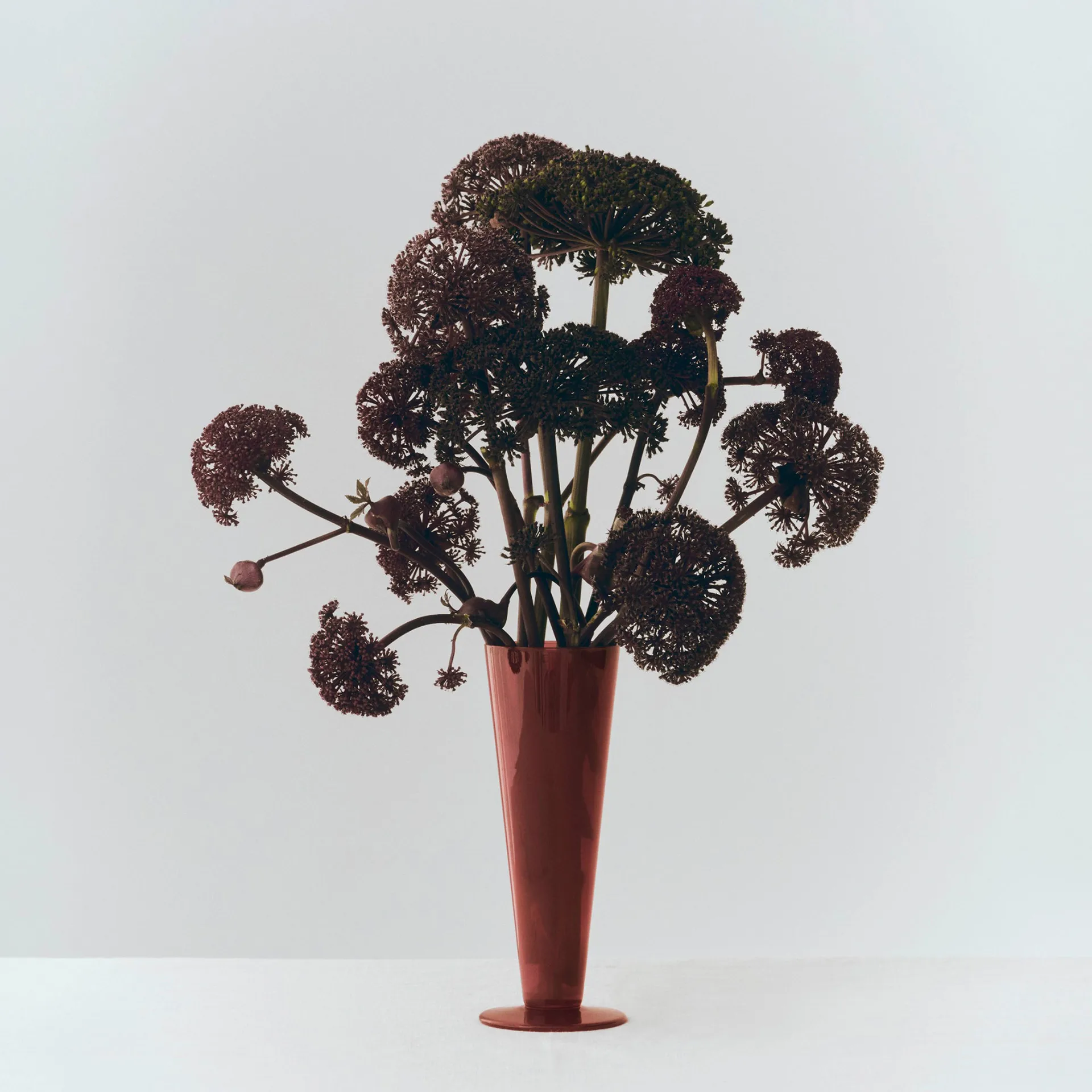 Conical maljakko, Rose-dark red, medium HAY