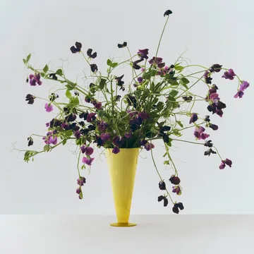 Conical maljakko - Yellow-lime green, large - HAY