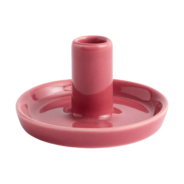 Disc kynttilänjalka - Berry pink, XS, Ø7×4 cm - HAY