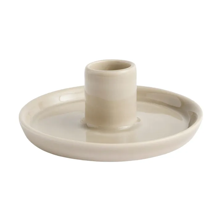 Disc kynttilänjalka - Lämmin harmaa, pieni, Ø10x4,8 cm - HAY