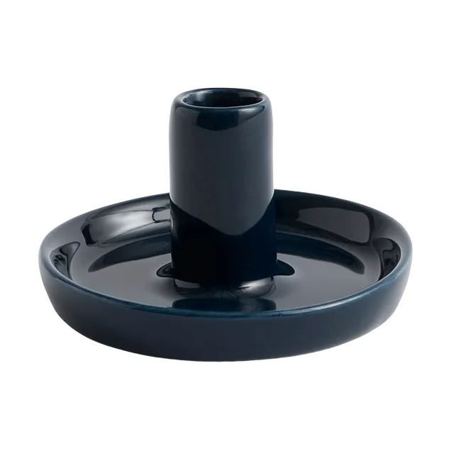 Disc kynttilänjalka, Midnight blue, Ø7×4 cm HAY
