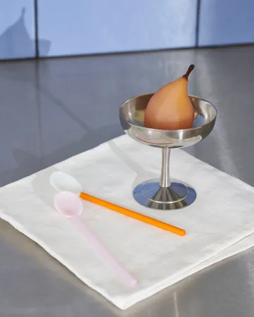 Duo jäätelölusikka 2-pakkaus - Light pink-bright orange - HAY